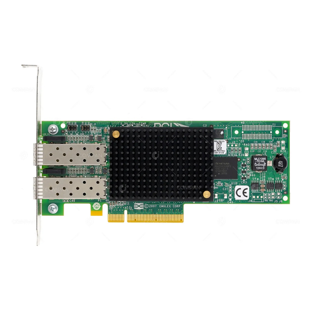 P002181-11B  EMULEX DUAL PORT 8GB FC SFP+ PCIE 8X NIC NETWORK HBA ADAPTER