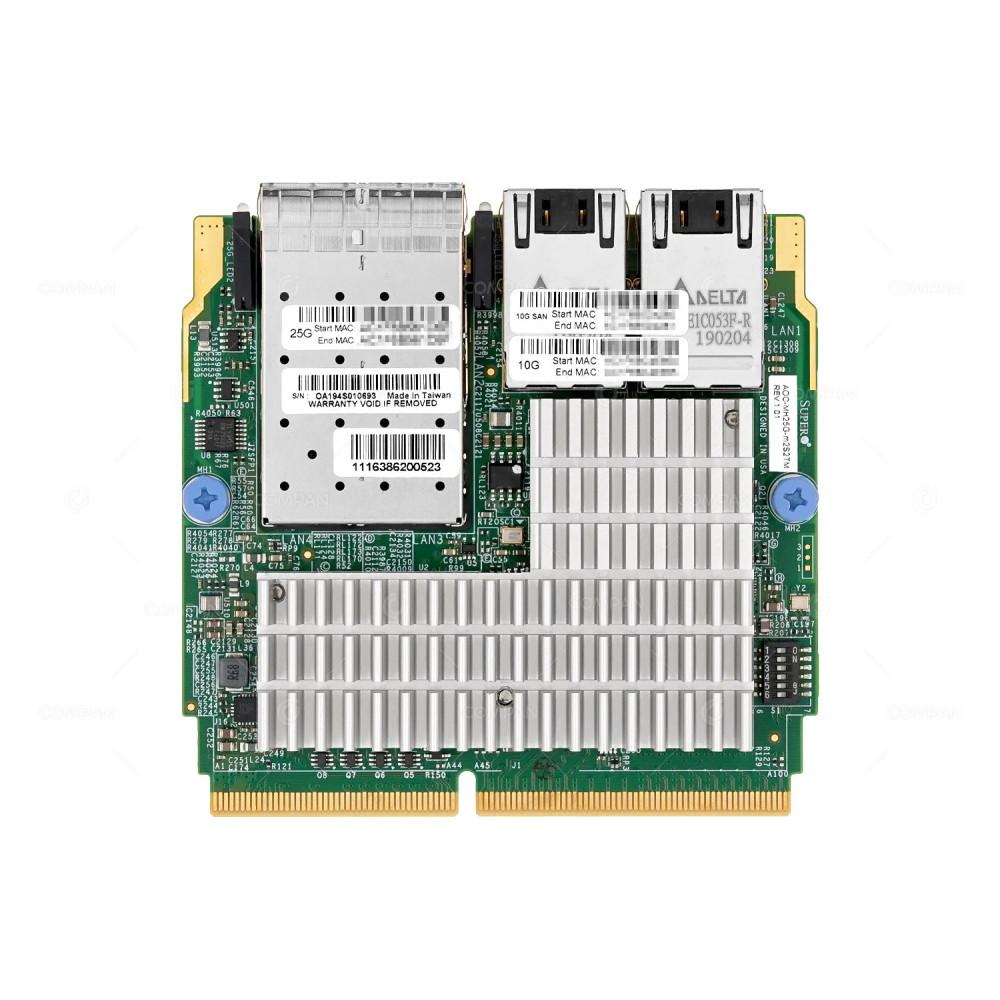 AOC-MH25G-M2S2TM  SUPERMICRO 2-PORT 25G SFP28 2-PORT 10G RJ-45 SIOM ADAPTER