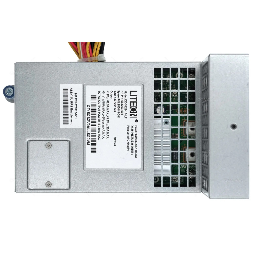 685045-001 / HP POWER BACKPLANE WITH CAGE AND CABLES FOR PROLIANT ML350E G8 V2