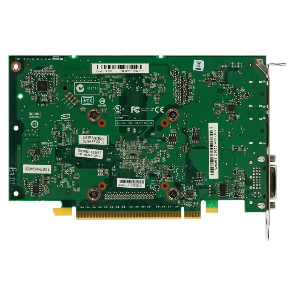 S26361-D1653-V58-GS2 FUJITSU NVIDIA QUADRO FX580 512MB GDDR3 PCI-E GRAPHICS CARD S26361-D1653-V58