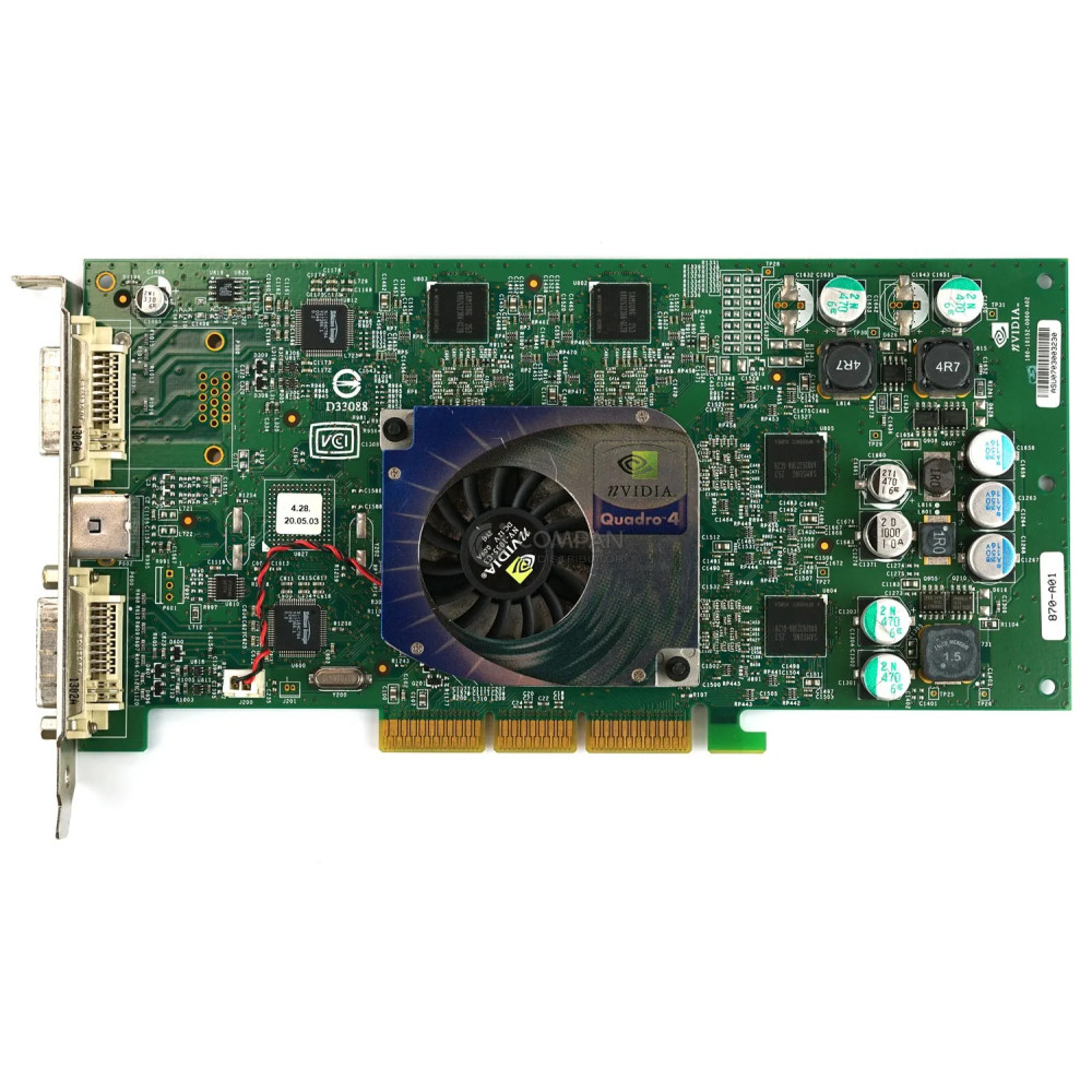 59P4991 IBM QUADRO4 980 XGL AGP 8X GRAPHICS VIDEO CARD 128MB 980XGL 59P4990