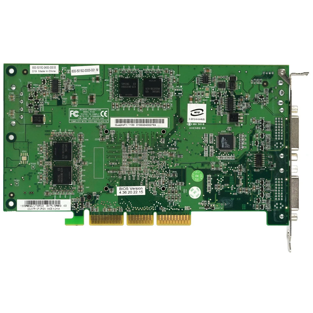 73P9613 IBM NVIDIA QUADRO FX1100 128-BIT DDR2 AGP 8X GRAPHICS CARD 900-50192-0400-000, 600-50192-0000-001