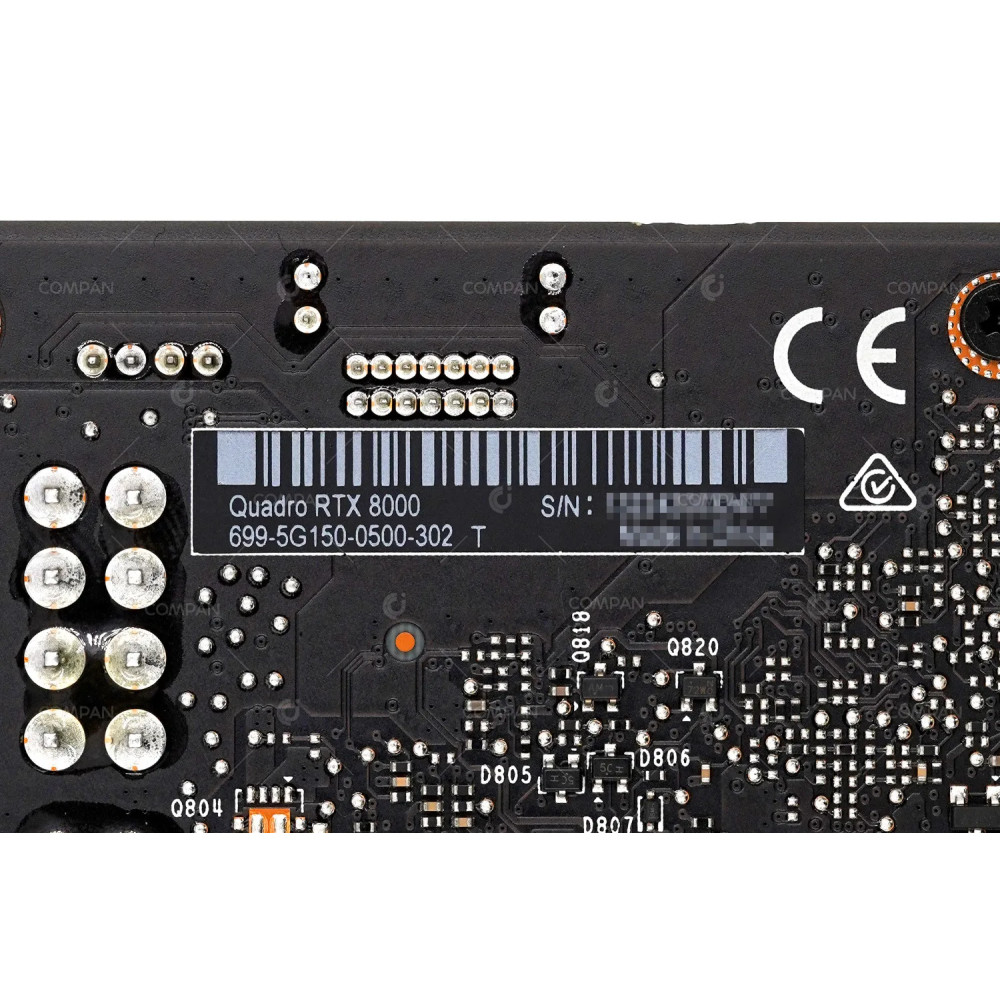 699-5G150-0500-302  NVIDIA QUADRO RTX 8000 48GB DDR6 PCIE 3.8 X16 TURING GPU FOR R282-Z90