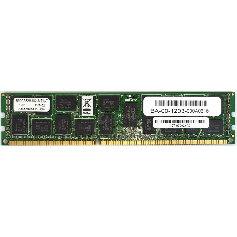 107-00092 NETAPP 4GB ECC MEMORY FOR FAS6210 6240 - 107-00092+A0, 69002828-I02-NTA-T