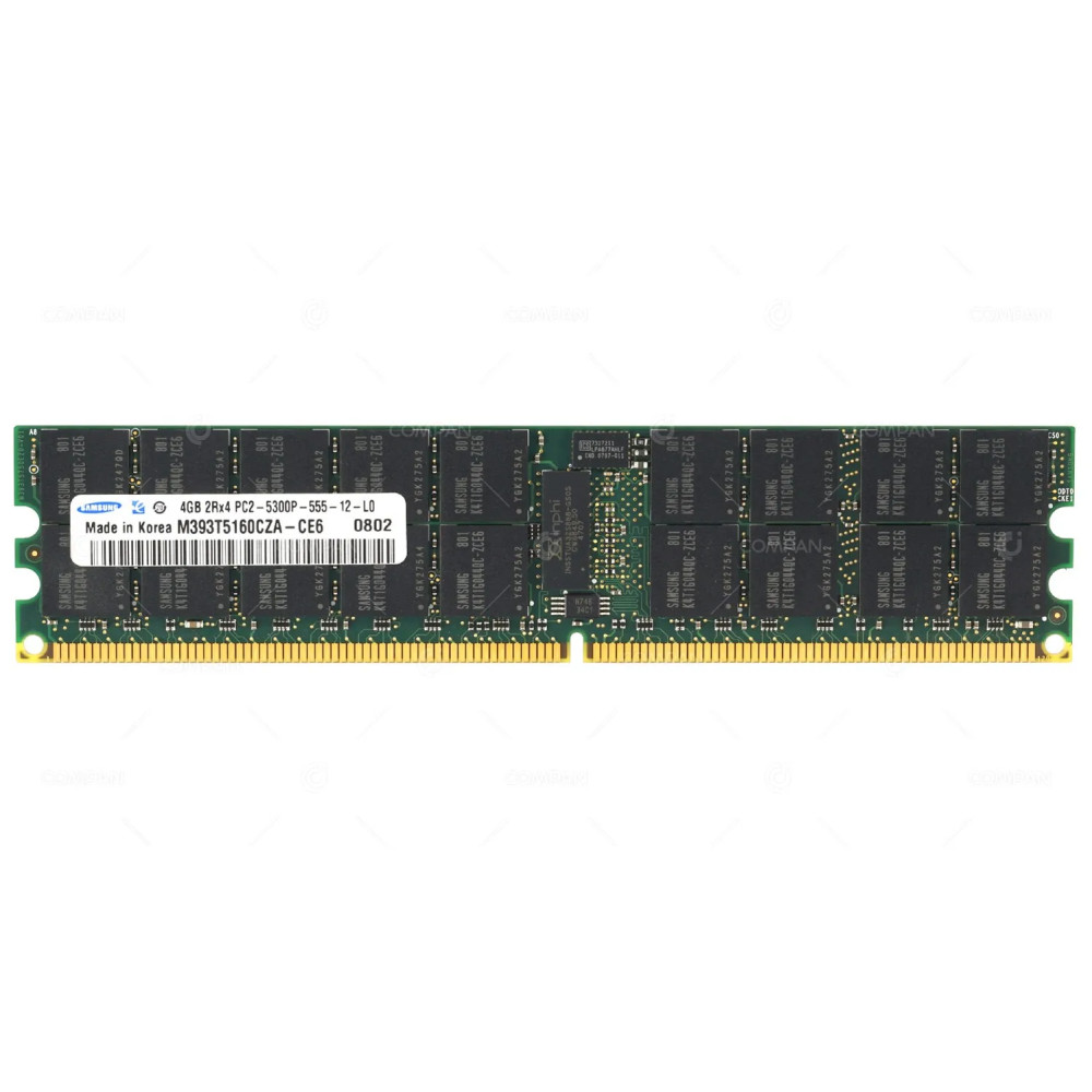 M393T5160CZA-CE6 SAMSUNG DDR2 MEMORY 4GB / 667 MHz / 2RX4 / PC2-5300P