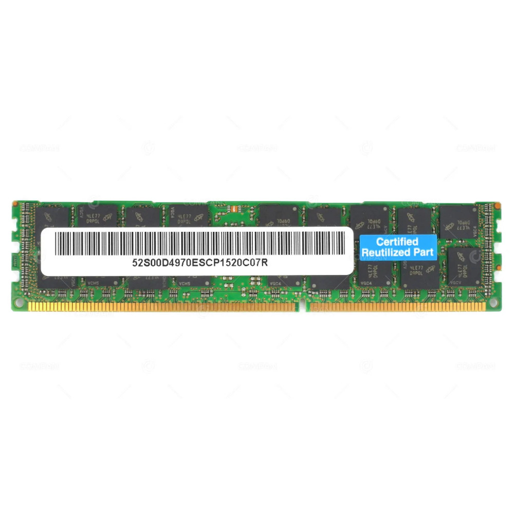 00D4970 IBM 16GB 2RX4 PC3 12800R DDR3 1600 MEMORY - 00D4968