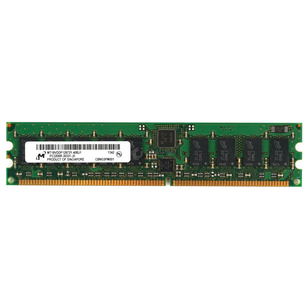 MT18VDDF12872Y-40BJ1 MICRON MEMORY 1GB PC1 3200R DDR1