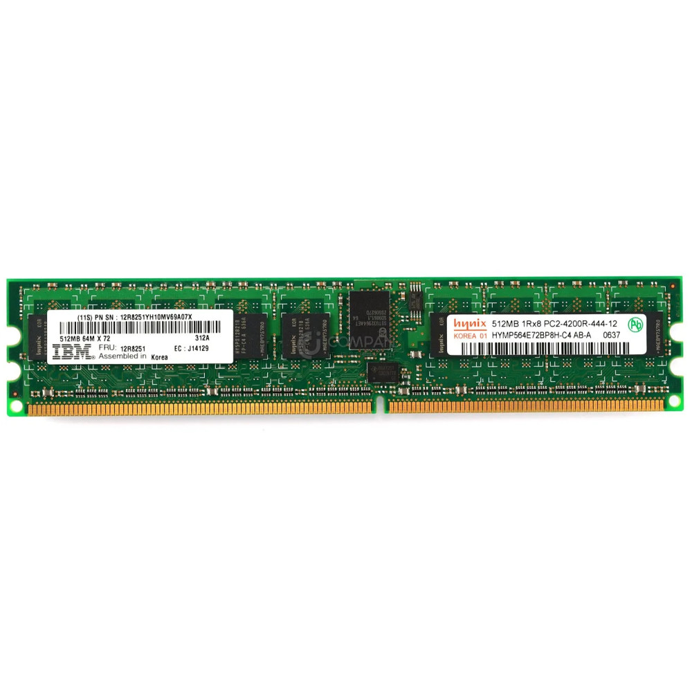12R8251 IBM 512MB PC2-4200 DDR2 MEMORY - HYMP564E72BP8H-C4