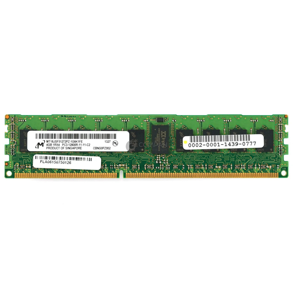 MT18JSF51272PZ-1G6K MICRON 4GB 1RX4 PC3-12800R