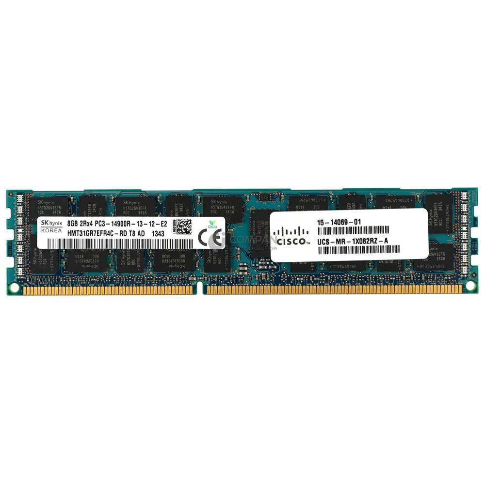 15-14069-01 CISCO MEMORY 8GB 2RX4 PC3 14900R DDR3 - HMT31GR7EFR4C-RD