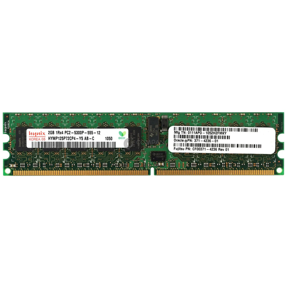 371-4236-01 SUN SPARC 2GB 1RX4 PC2 5300P MEMORY FOR M4000 M5000 - CF00371-4236, HYMP125P72CP4-Y5 AB