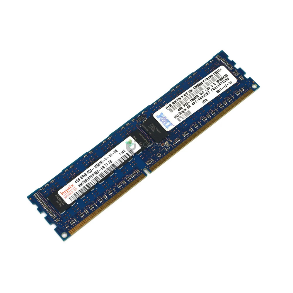 44T1598 IBM MEMORY 4GB 2RX8 PC3 10600R DDR3 - 49Y3757