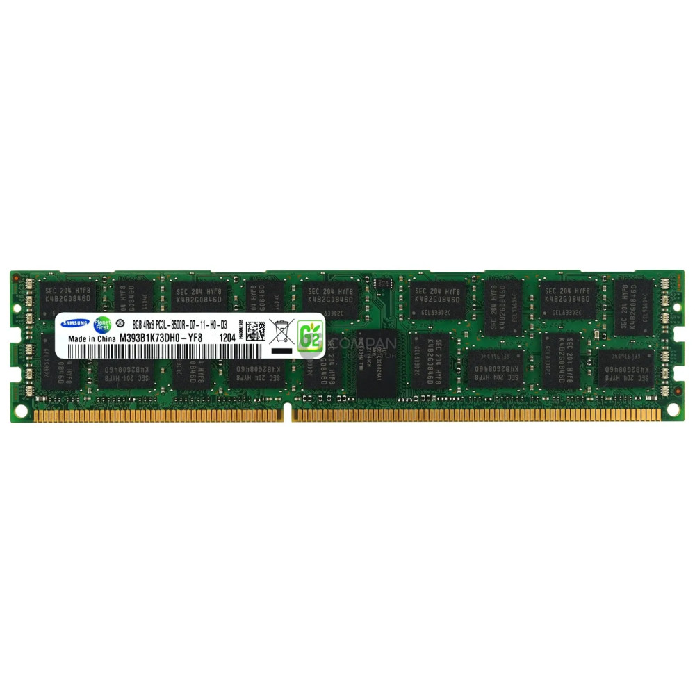 M393B1K73DH0-YF8 SAMSUNG MEMORY 8GB 4RX8 PC3L 8500R DDR3