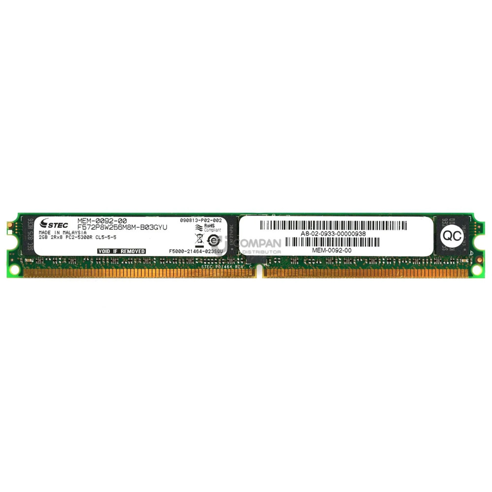 MEM-0092-00 STEC 2GB 2RX8 PC2-5300R