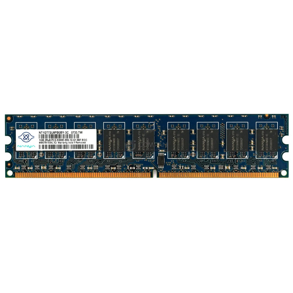 NT1GT72U8PB0BY-3C NANYA 1GB 2RX8 PC2-5300E  DDR