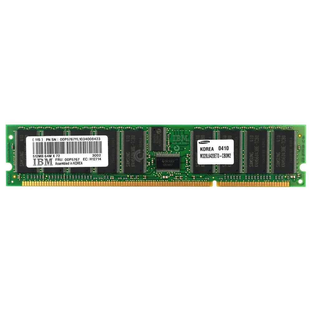00P5767 IBM 512MB 64M X 72 MEMORY FOR POWER 615 PSERIES POWER6 - 30D2, H12714