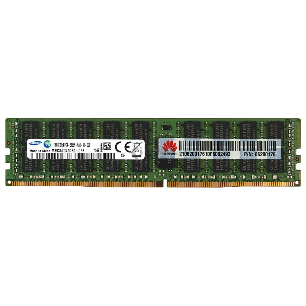 06200176 HUAWEI MEMORY 16GB 2RX4 PC4 17000P DDR4 2133P - M393A2G40DB0-CPB, MTA36ASF2G72PZ-2G1A2