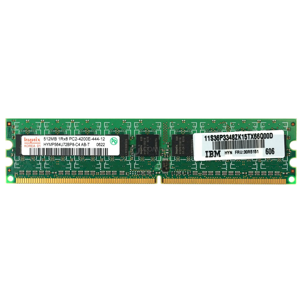 30R5151 IBM MEMORY 512MB 1RX8 PC2-4200E DDR2 - HYMP564U72BP8-C4