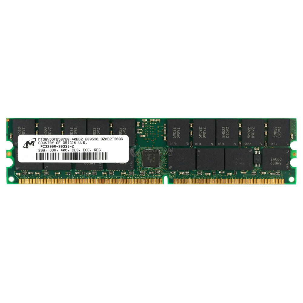 371-0073-02 SUN MEMORY 2GB PC3200R DDR 400 CL3 ECC REG - MT36VDDF25672G-40BD2
