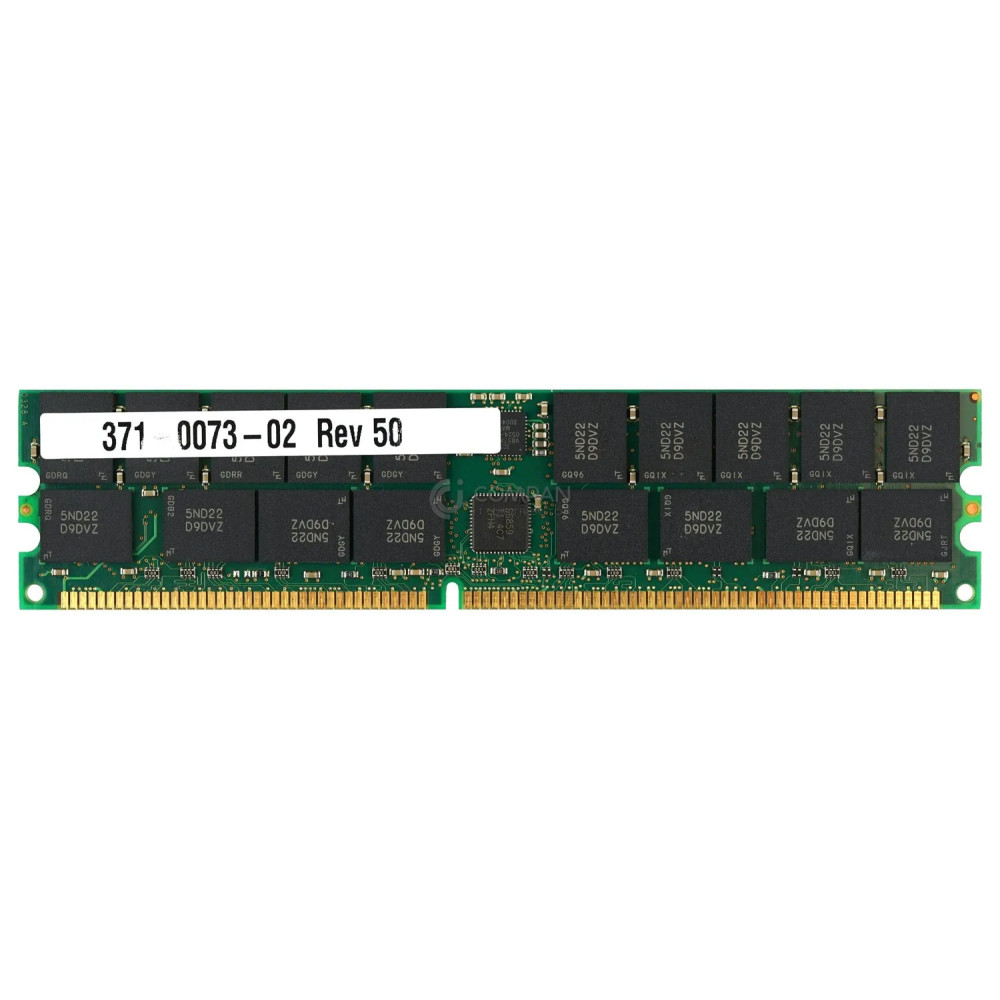 371-0073-02 SUN MEMORY 2GB PC3200R DDR 400 CL3 ECC REG - MT36VDDF25672G-40BD2