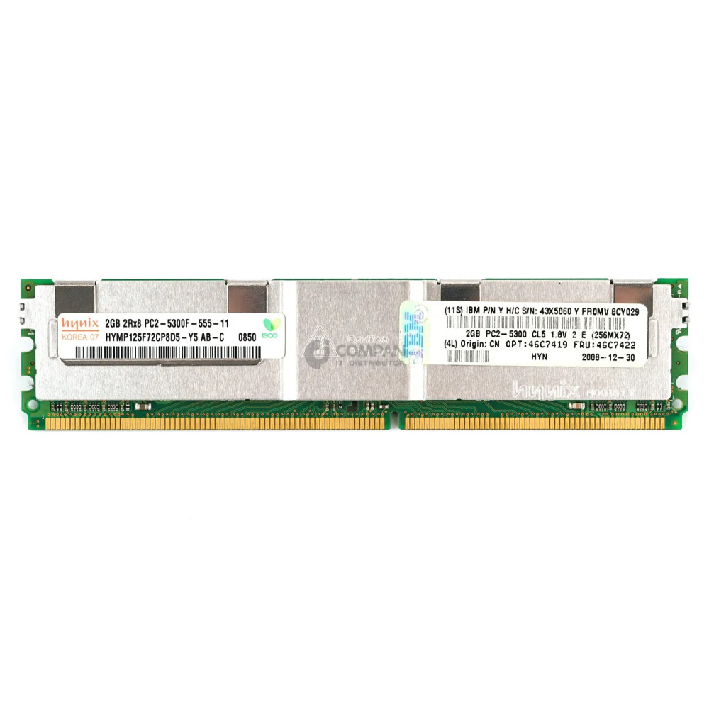 46C7422 IBM MEMORY 2GB 2RX8 PC2 5300F DDR2 - 46C7419
