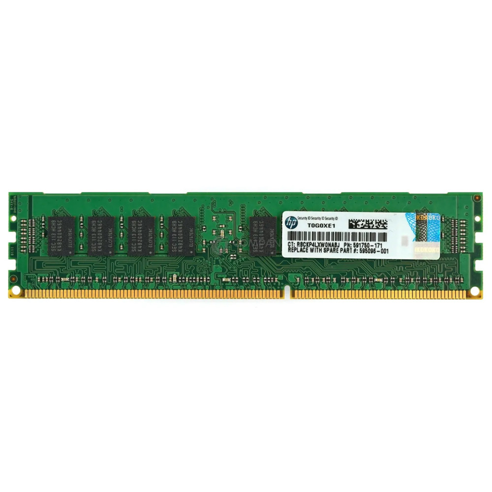 591750-171 HP MEMORY 4GB 1RX4 PC3 10600R DDR3 - 595096-001, M393B5270CH0-CH9