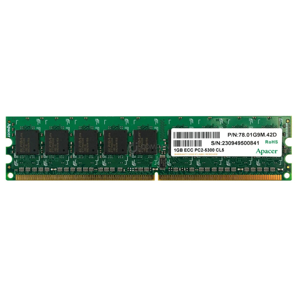 78.01G9M.42D APACER MEMORY 1GB PC2 5300 DDR2