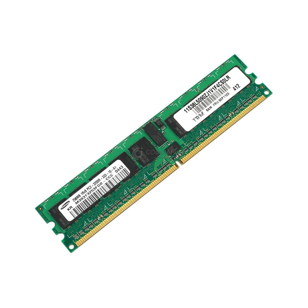 90P1123 IBM MEMORY 256MB 1RX8 PC2 3200R DDR2 - M393T3253FG0-CCC