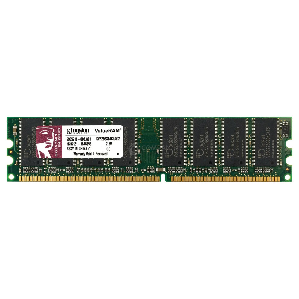 KVR266X64C2-512 KINGSTON 512MB PC-2100 DDR-266MHZ CL2 MEMORY