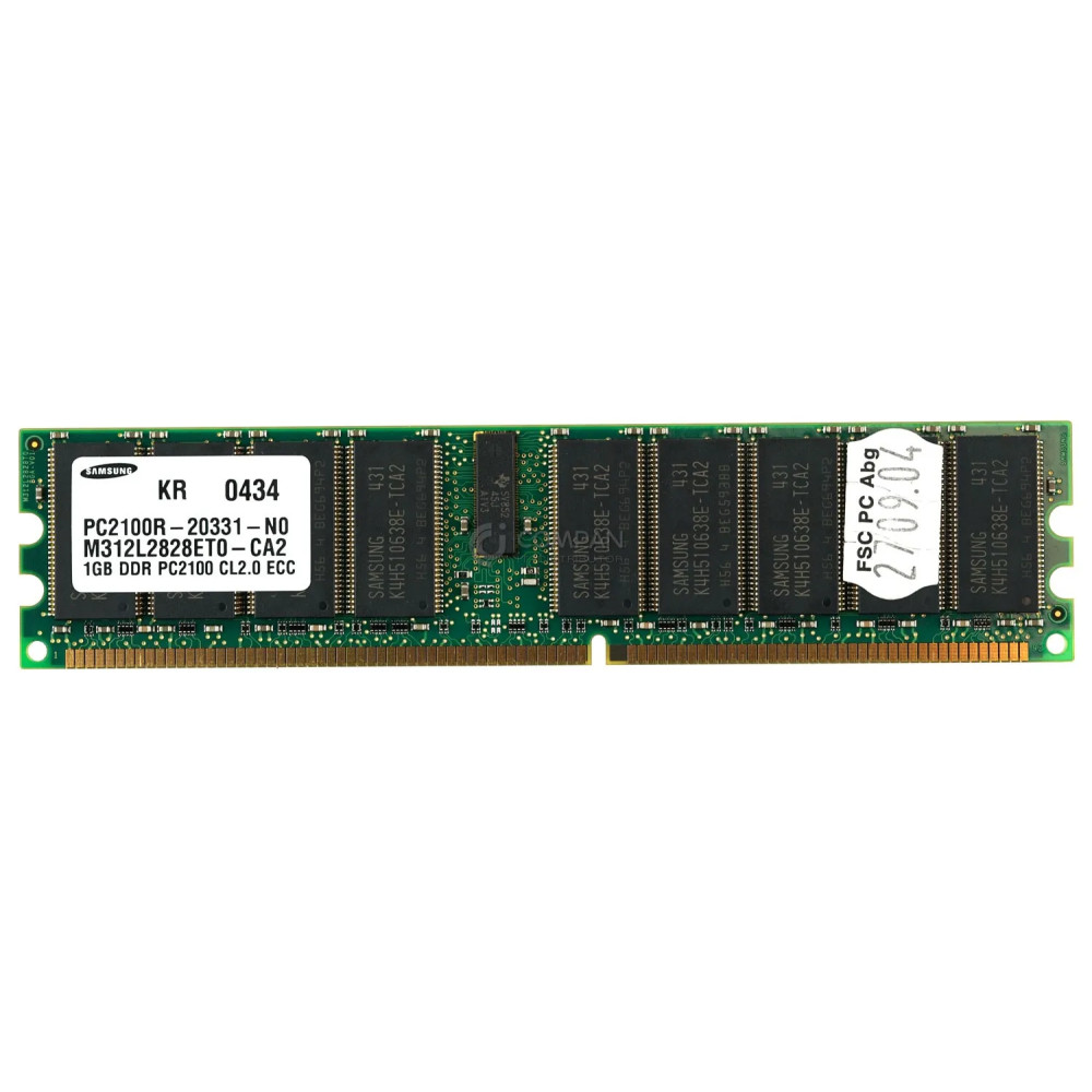 M312L2828ETO-CA2 SAMSUNG MEMORY 1GB PC2100R-20331-N0 DDR