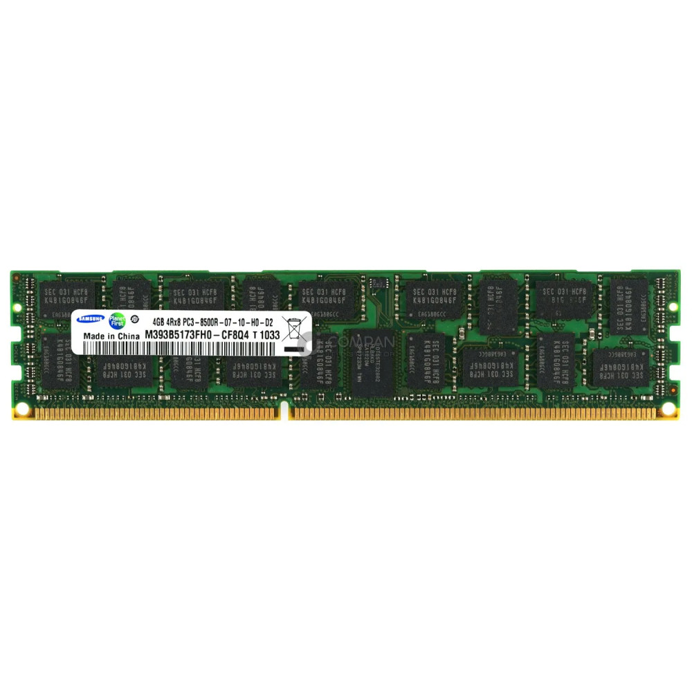 M393B5173FH0-CF8 SAMSUNG MEMORY 4GB 4RX8 PC3 8500R DDR3