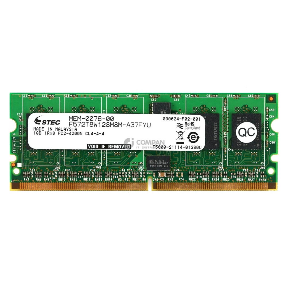 MEM-0076-00 STEC MEMORY 1GB 1R8 PC2 4200N -