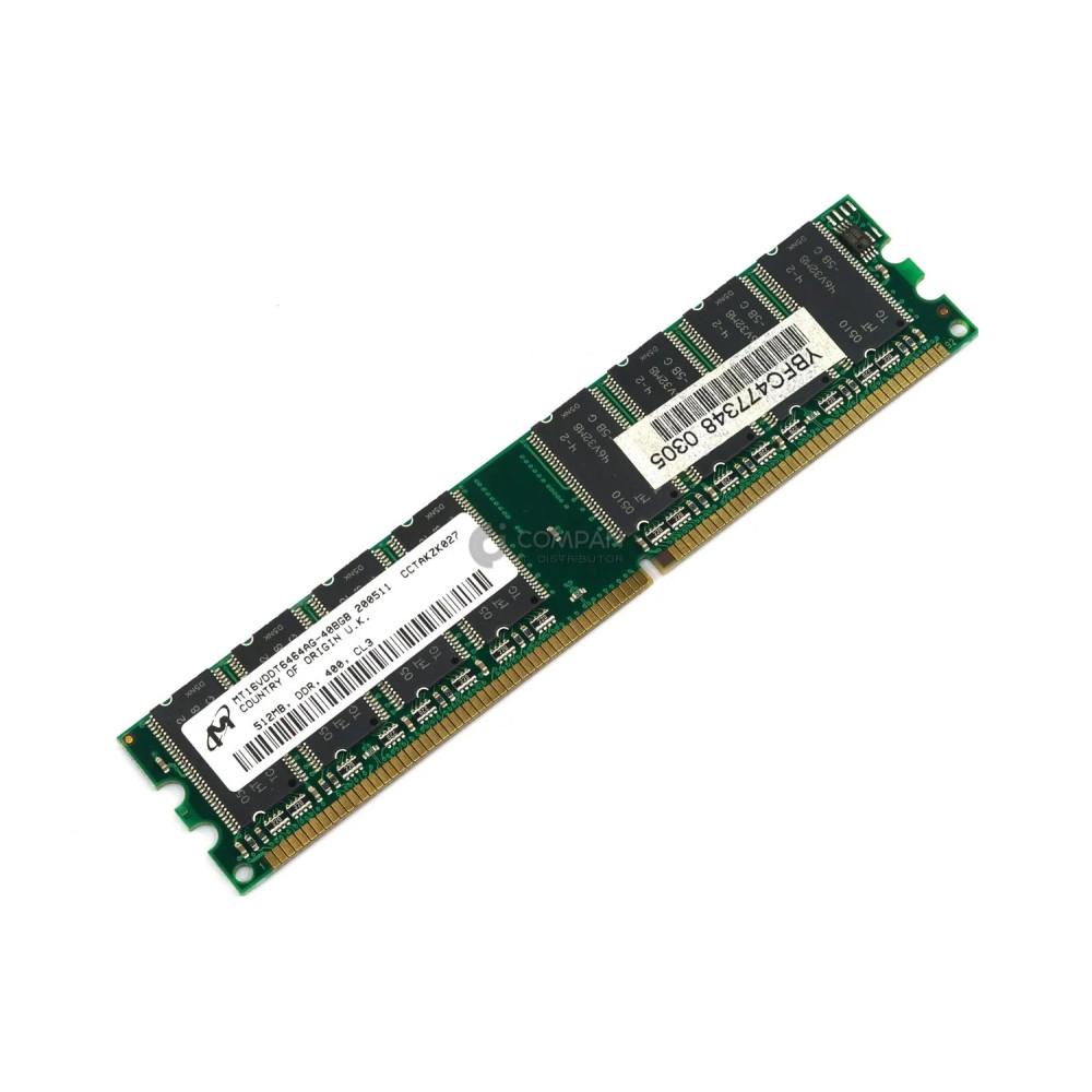 MT16VDDT6464AG-40BGB MICRON MEMORY 512MB DDR, 400