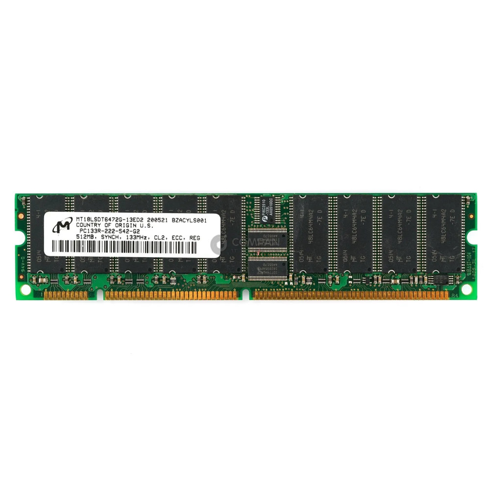 MT18LSDT6472G-13ED2 MICRON MEMORY 512MB PC133R 1100R SDRAM