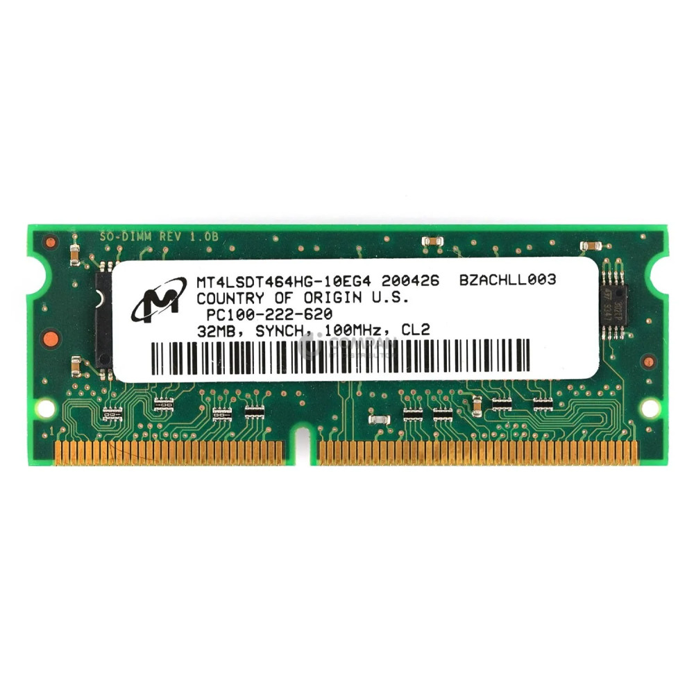 MT4LSDT464HG-10EG4 MICRON MEMORY 32MB PC100 CL2 DDR