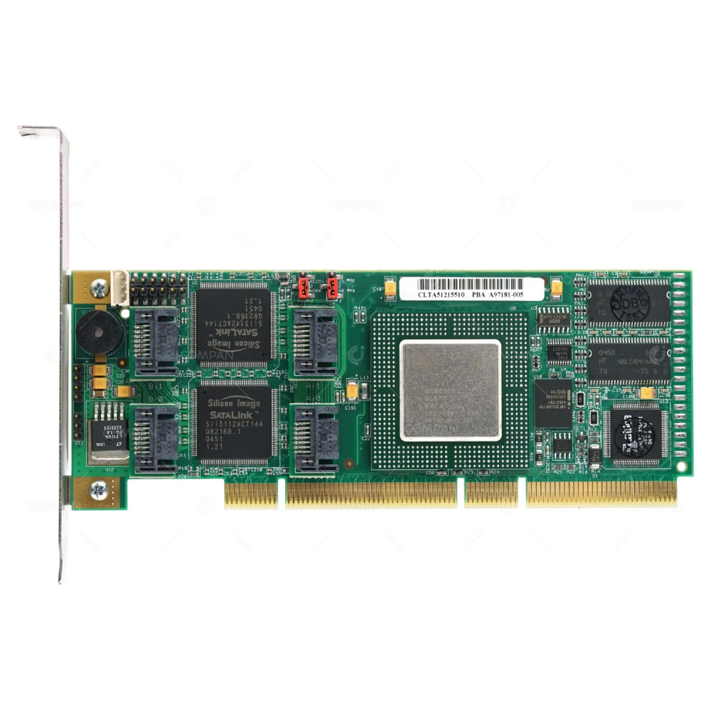 A97181-005 HP COMPAQ QUAD PORT 1.5GB/S PCI-X SATA SERVER RAID CONTROLLER PBA A97181-005