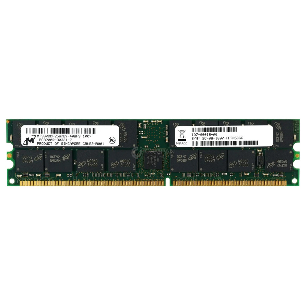 107-00018+A0 NETAPP 2GB PC-3200 DDR-400 MEMORY FOR FAS60X0 N7900