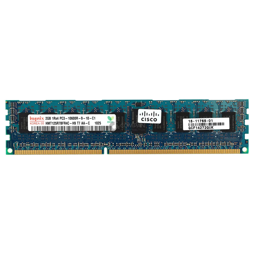 15-11765-01 CISCO MEMORY 2GB 1RX4 PC3 10600R DDR3 - HMT125R7BFR4C-H9
