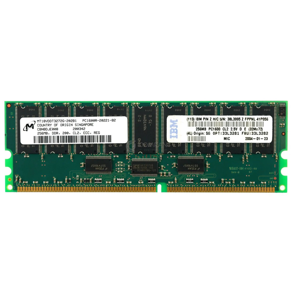 33L3282 IBM 256MB  DDR 200MHZ PC1600 MEMORY