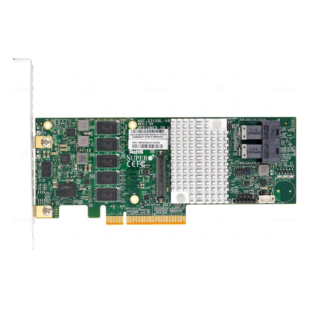 AOC-S3108L-H8IR  SUPERMICRO 8-PORT 12G PCIE 3.0 X8 RAID CONTROLLER FOR 6039P