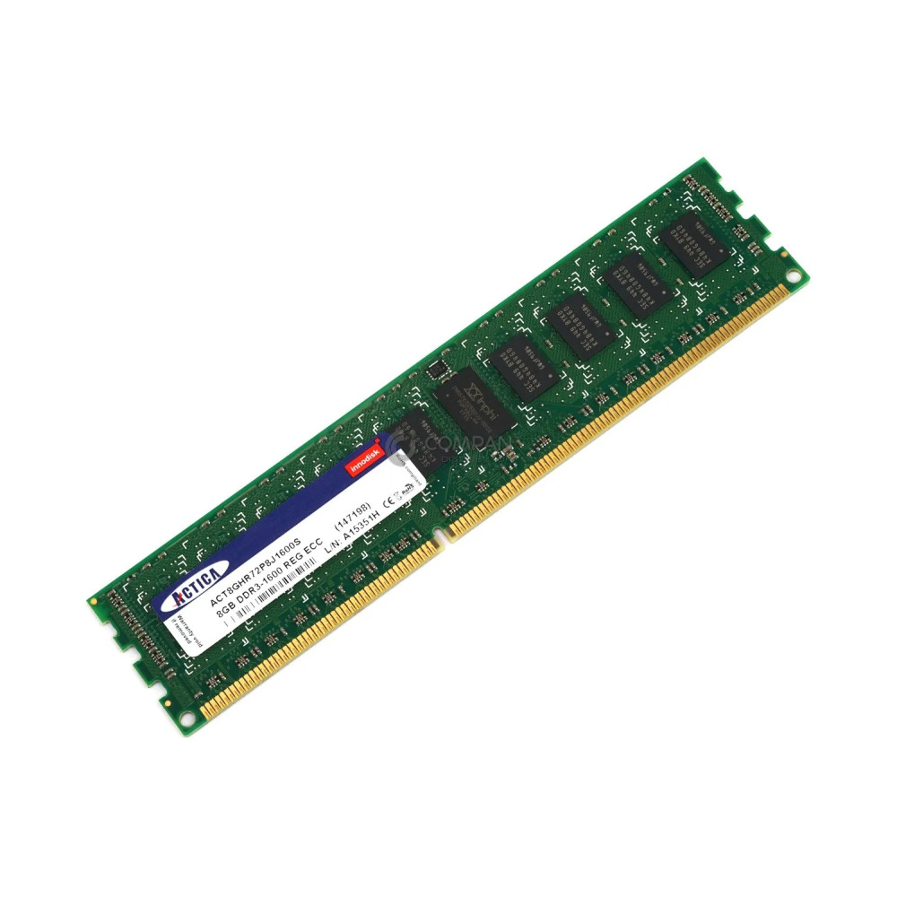 ACT8GHR72P8J1600S ACTICA MEMORY 8GB 2RX8 PC3-12800R DDR3