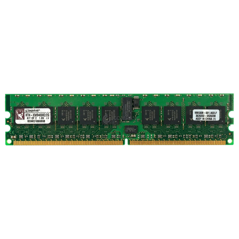 KTH-XW4400E6-2G KINGSTON MEMORY 1GB 1RX8 PC2 6400E DDR2 - KTH-XW4400E6/2G