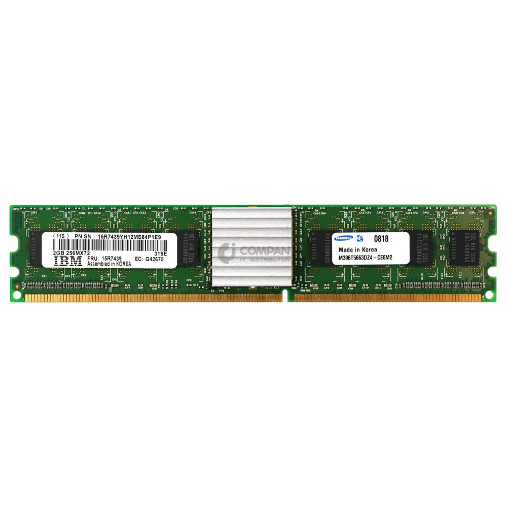 15R7439 IBM MEMORY 2GB PC2-5300 DDR2 667MHZ FOR P570 PSERIES POWER6 MT18HTF25672MDY-667E2B3