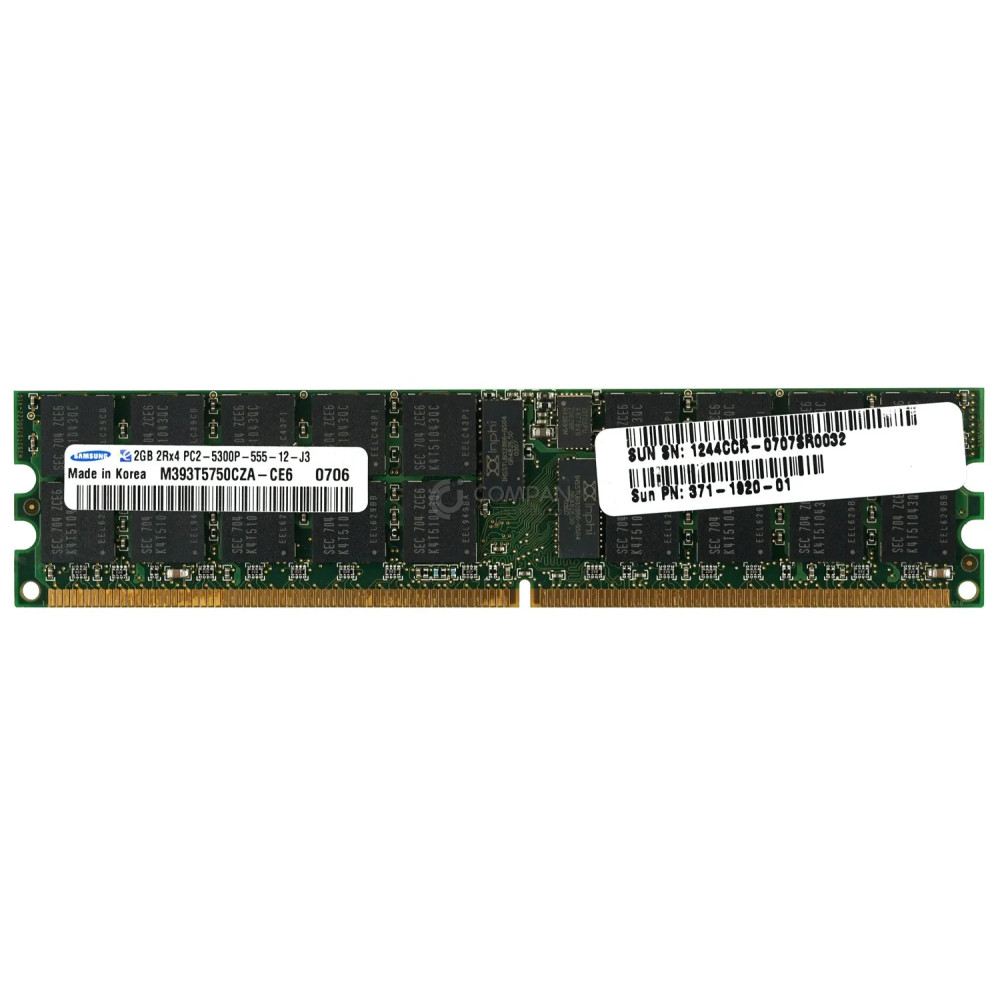 371-1920-01 SUN MEMORY 2GB 2RX4 PC2 5300P DDR2 M393T5750CZA-CE6