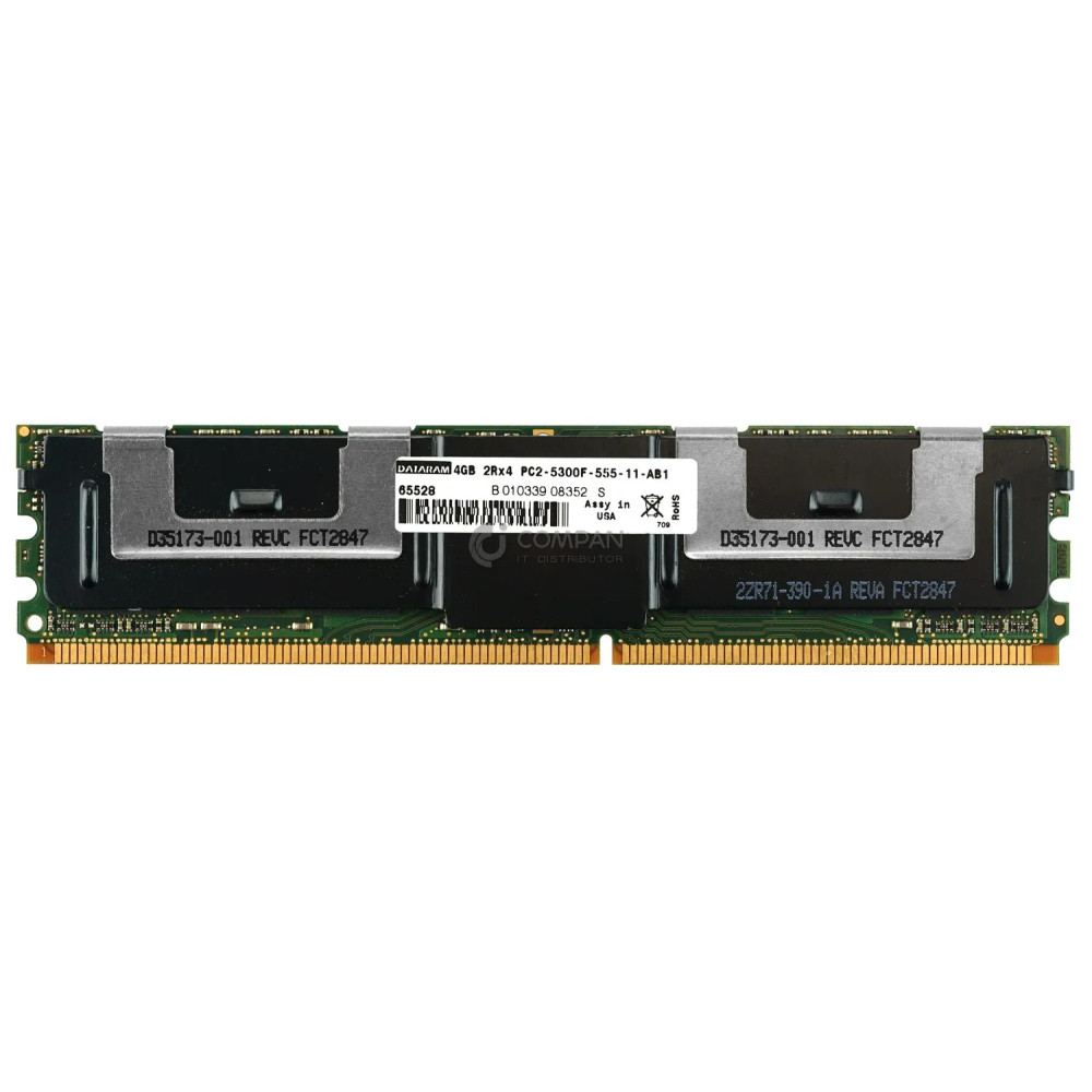 65528 DATARAM MEMORY 4GB 2RX4 PC2-5300F DDR2 2ZR71-390-1A
