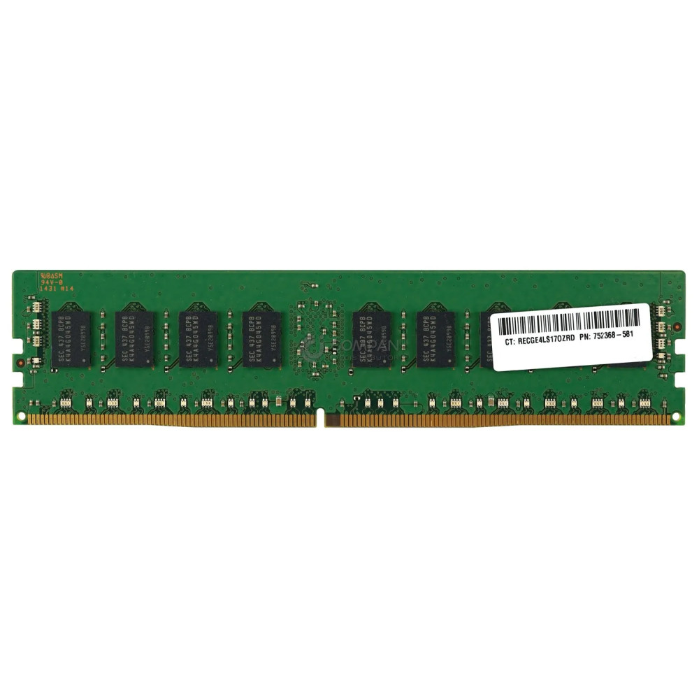 752368-581 HP MEMORY 8GB 1RX4 PC4 2133P DDR4 17000P M393A1G40DB0-CPB, M393A1G40EB1-CPB