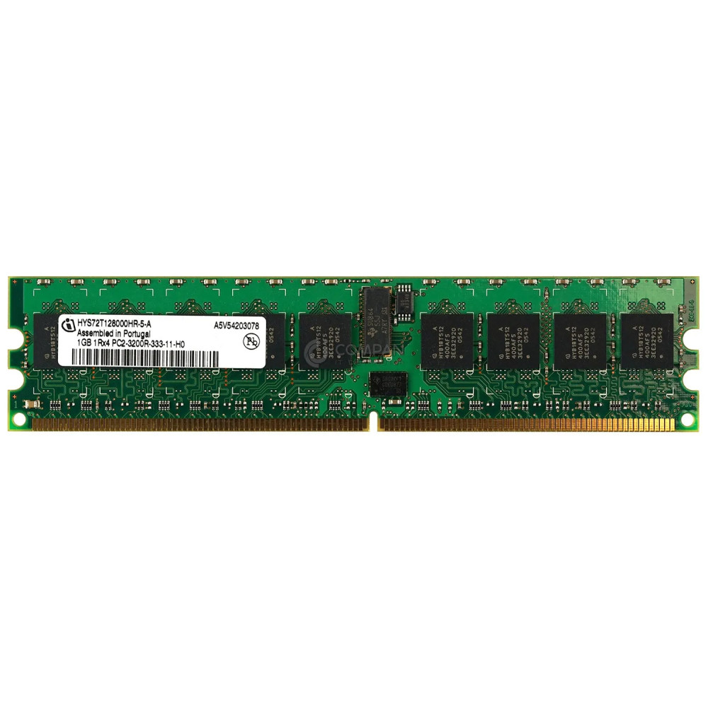 HYS72T128000HR-5-A INFINEON MEMORY 1GB 1RX4 PC2 3200R DDR2 -