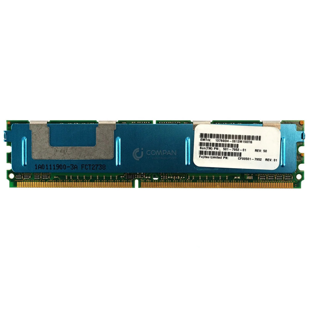 501-7952-01 SUN MEMORY 1GB 2RX8 PC2-5300F DDR2 CF00501-7952