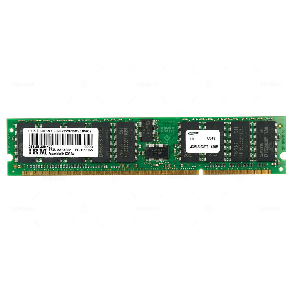 53P3222 IBM MEMORY 256MB PC-2100 DDR-266MHZ 309B