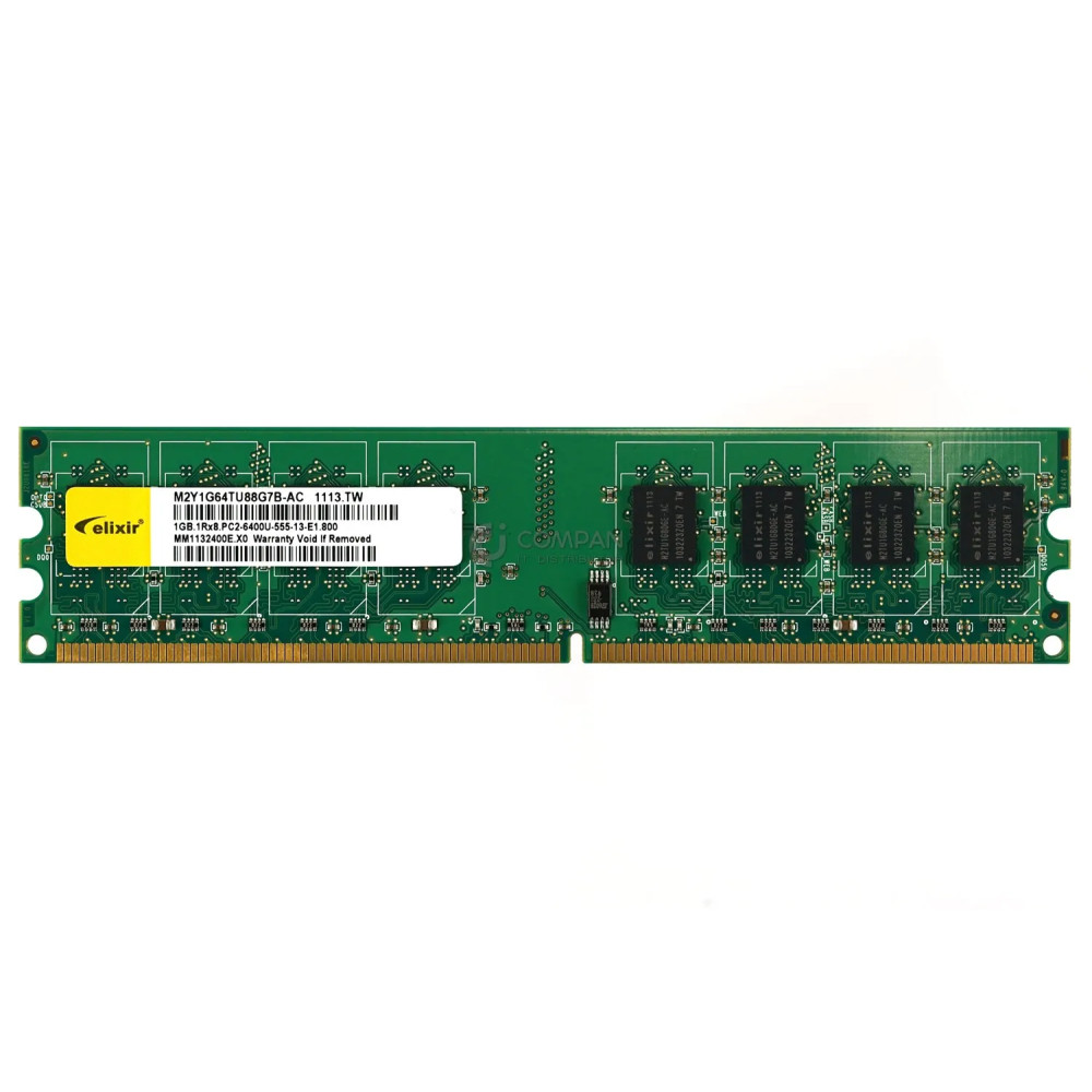 M2Y1G64TU88G7B-AC ELIXIR MEMORY 1GB 1RX8 PC2-6400U DDR2 -